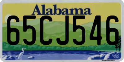 AL license plate 65CJ546