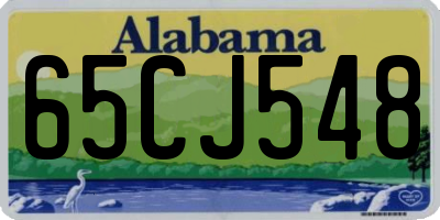 AL license plate 65CJ548