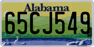 AL license plate 65CJ549