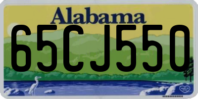 AL license plate 65CJ550