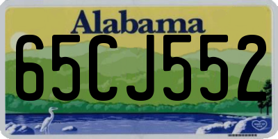AL license plate 65CJ552