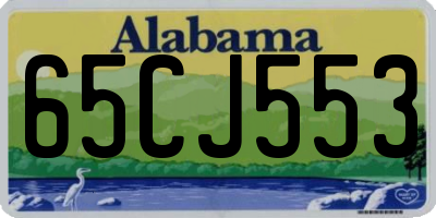 AL license plate 65CJ553