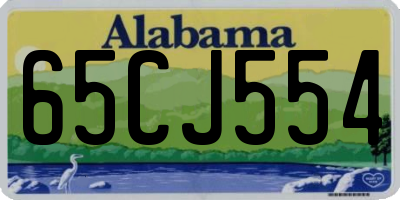 AL license plate 65CJ554