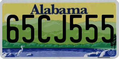 AL license plate 65CJ555