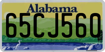AL license plate 65CJ560
