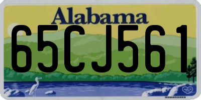 AL license plate 65CJ561