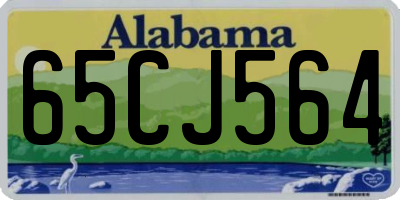 AL license plate 65CJ564