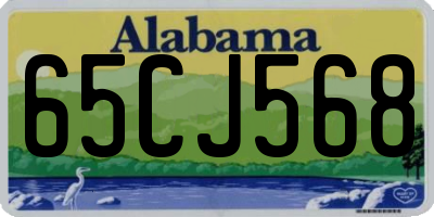 AL license plate 65CJ568