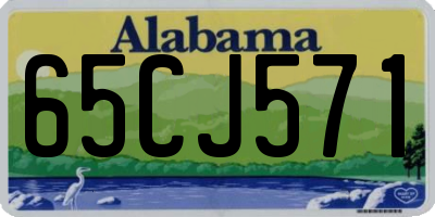 AL license plate 65CJ571