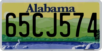 AL license plate 65CJ574