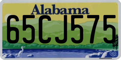 AL license plate 65CJ575