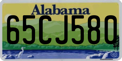 AL license plate 65CJ580