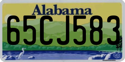 AL license plate 65CJ583