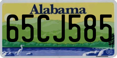 AL license plate 65CJ585
