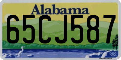 AL license plate 65CJ587