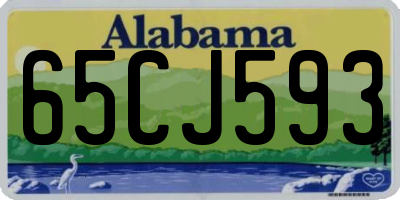 AL license plate 65CJ593