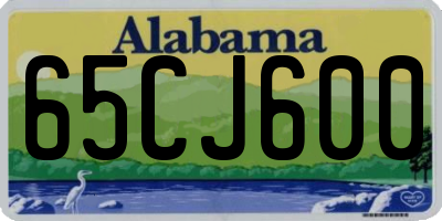 AL license plate 65CJ600