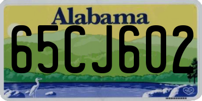 AL license plate 65CJ602