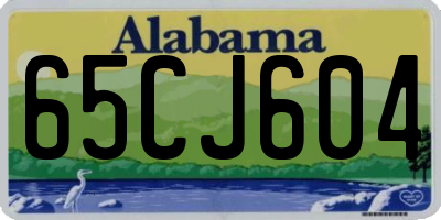AL license plate 65CJ604