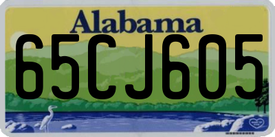 AL license plate 65CJ605