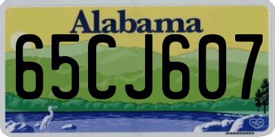 AL license plate 65CJ607