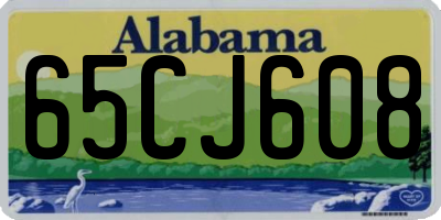 AL license plate 65CJ608