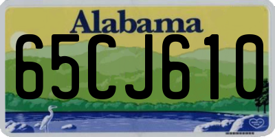 AL license plate 65CJ610