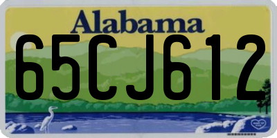 AL license plate 65CJ612