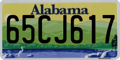AL license plate 65CJ617