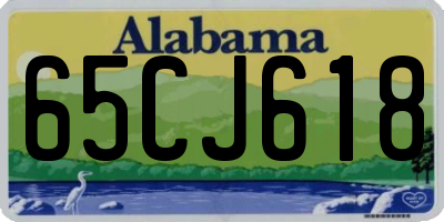 AL license plate 65CJ618