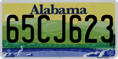 AL license plate 65CJ623