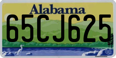 AL license plate 65CJ625
