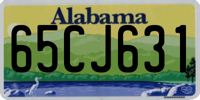 AL license plate 65CJ631