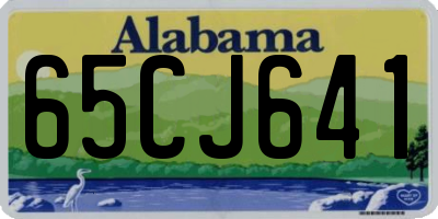 AL license plate 65CJ641