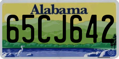 AL license plate 65CJ642