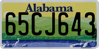 AL license plate 65CJ643