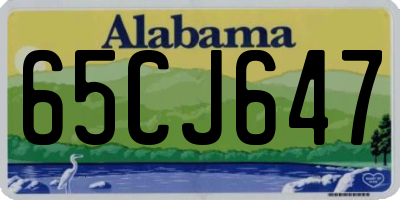 AL license plate 65CJ647
