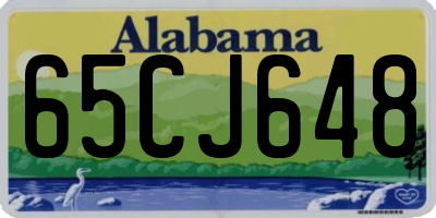 AL license plate 65CJ648