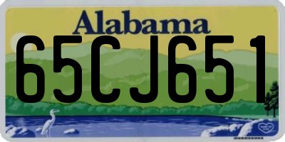 AL license plate 65CJ651