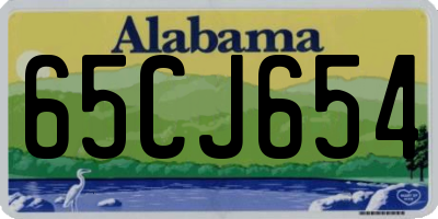 AL license plate 65CJ654