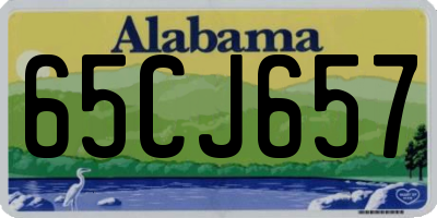 AL license plate 65CJ657