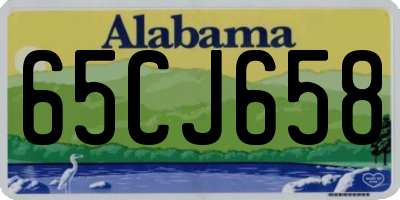 AL license plate 65CJ658