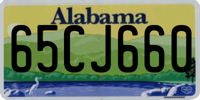 AL license plate 65CJ660