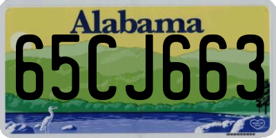 AL license plate 65CJ663