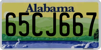 AL license plate 65CJ667