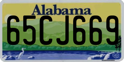 AL license plate 65CJ669
