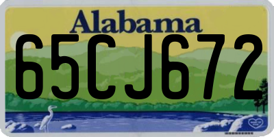 AL license plate 65CJ672