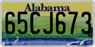 AL license plate 65CJ673