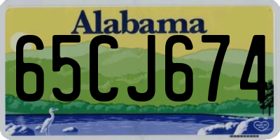 AL license plate 65CJ674