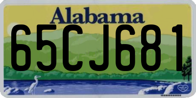 AL license plate 65CJ681